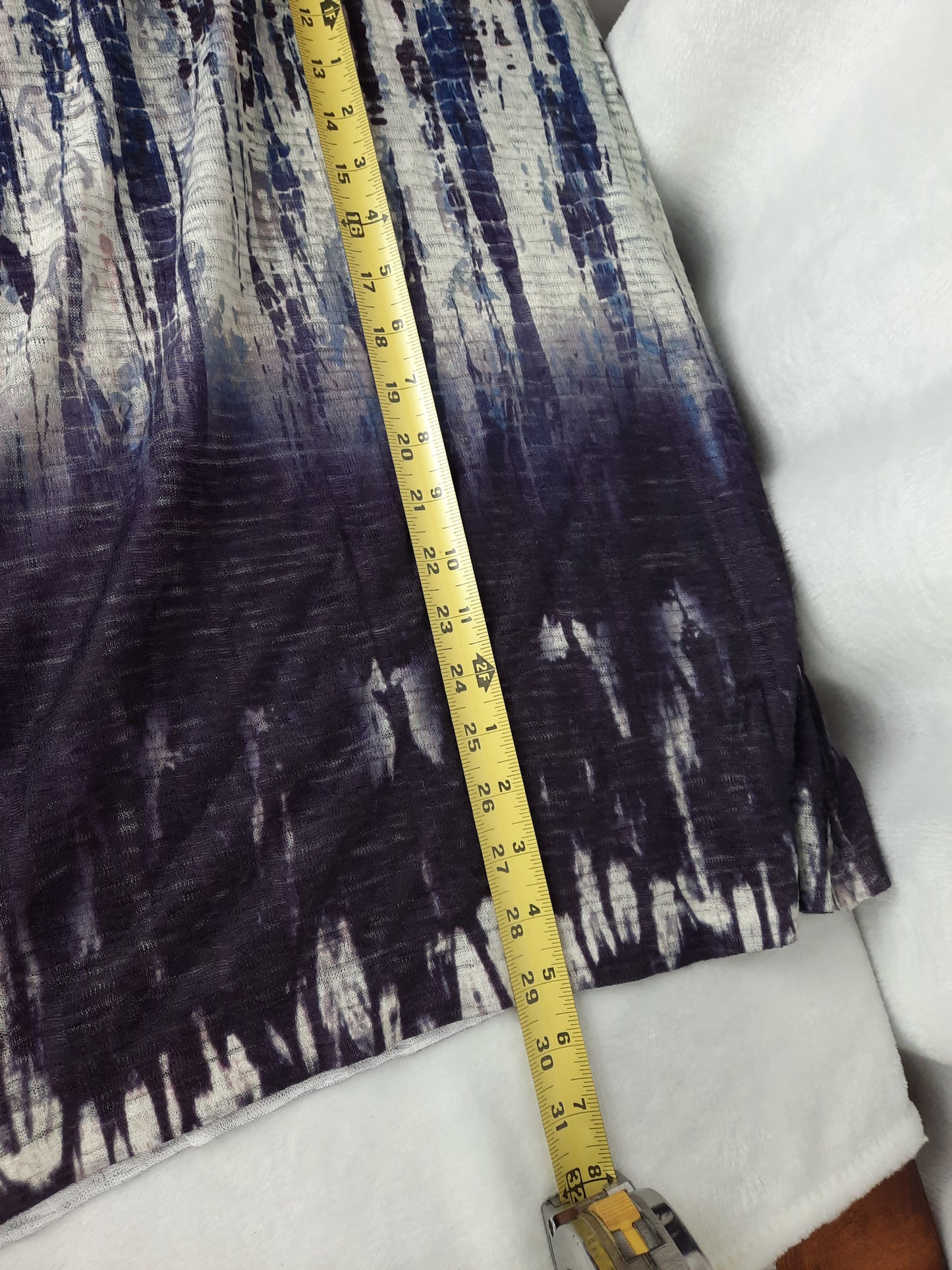 Christopher & Banks Purple Tie-Dye Women's Top