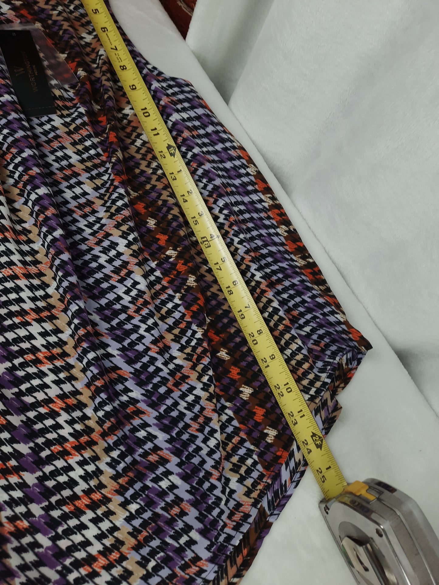 Worthington Sleeveless Top Blouse SizePXXL Multicolor Geometric Print