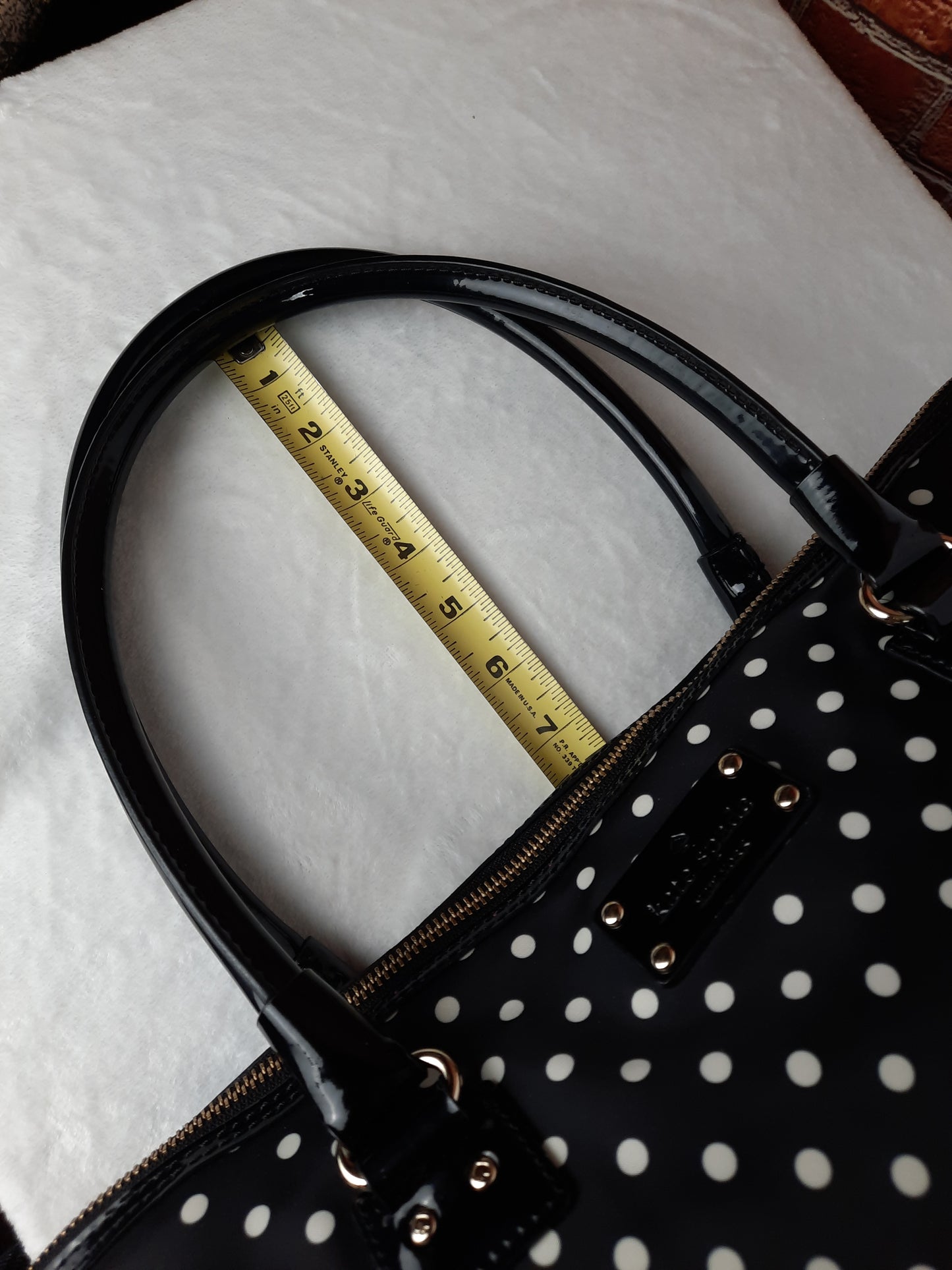 Kate Spade NY Black & White Polka-Dot Laptop Bag