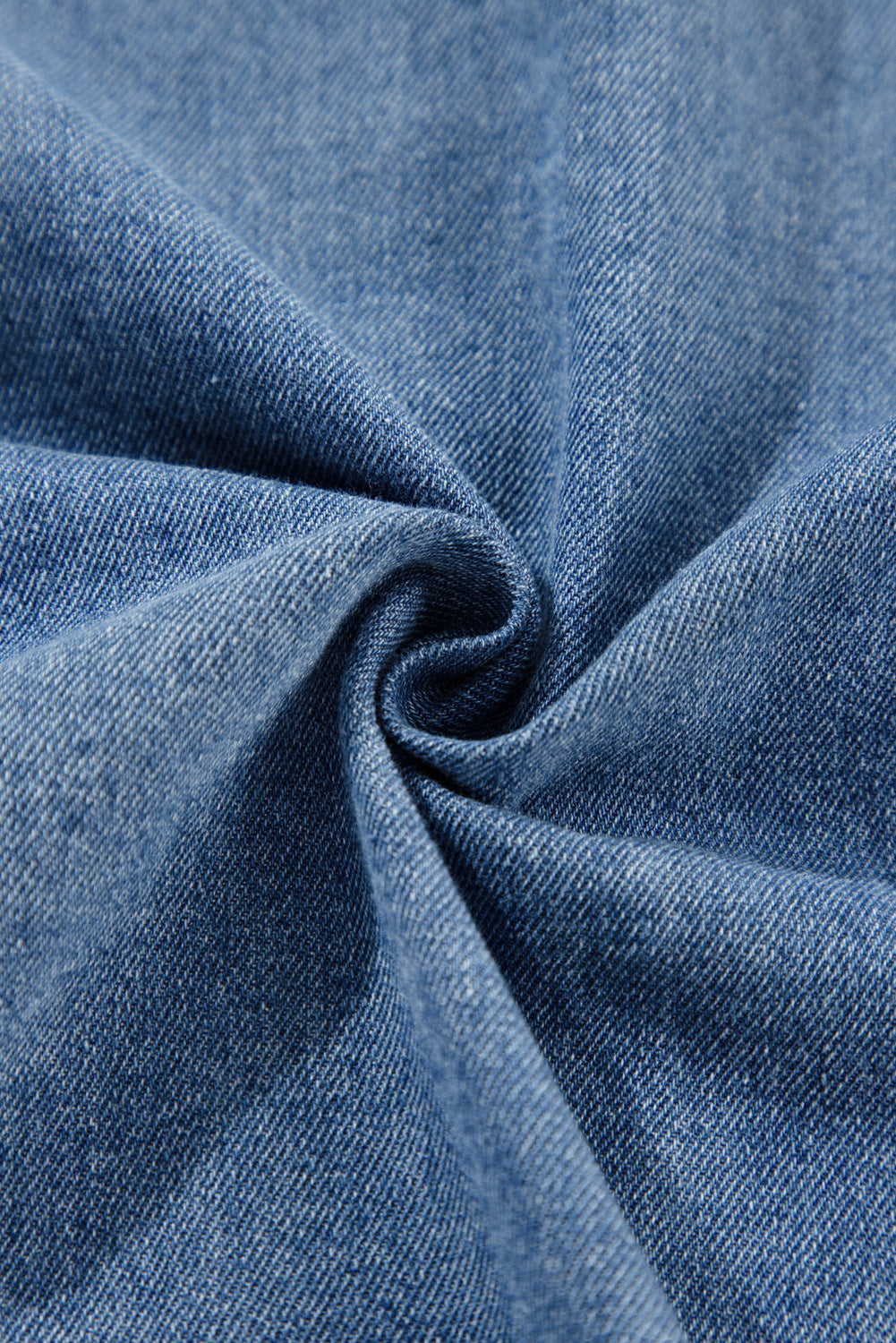 Long Sleeve Button-down Denim Blue Jean Shirt