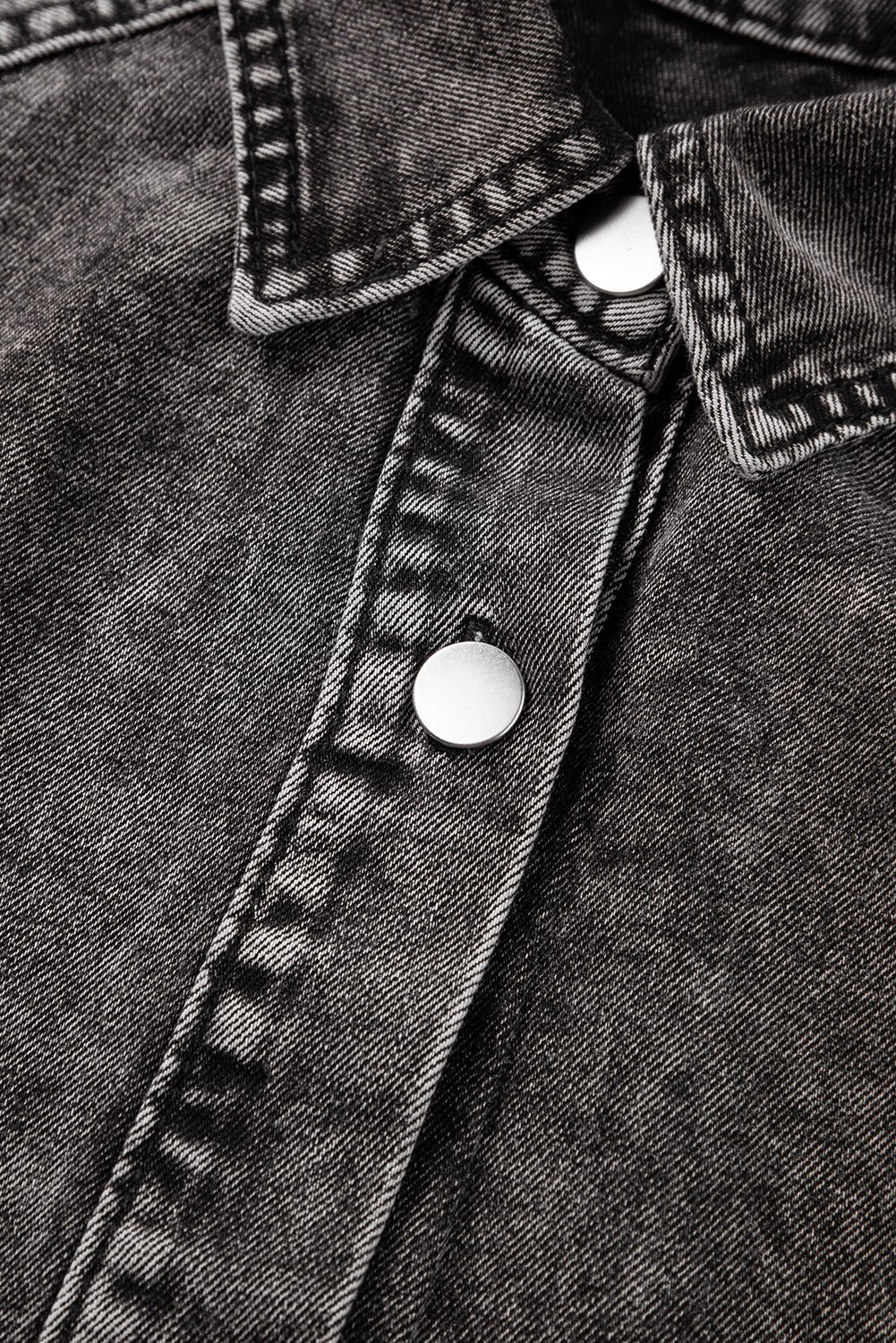 1/2 Sleeve Button-down Denim Jean Dress
