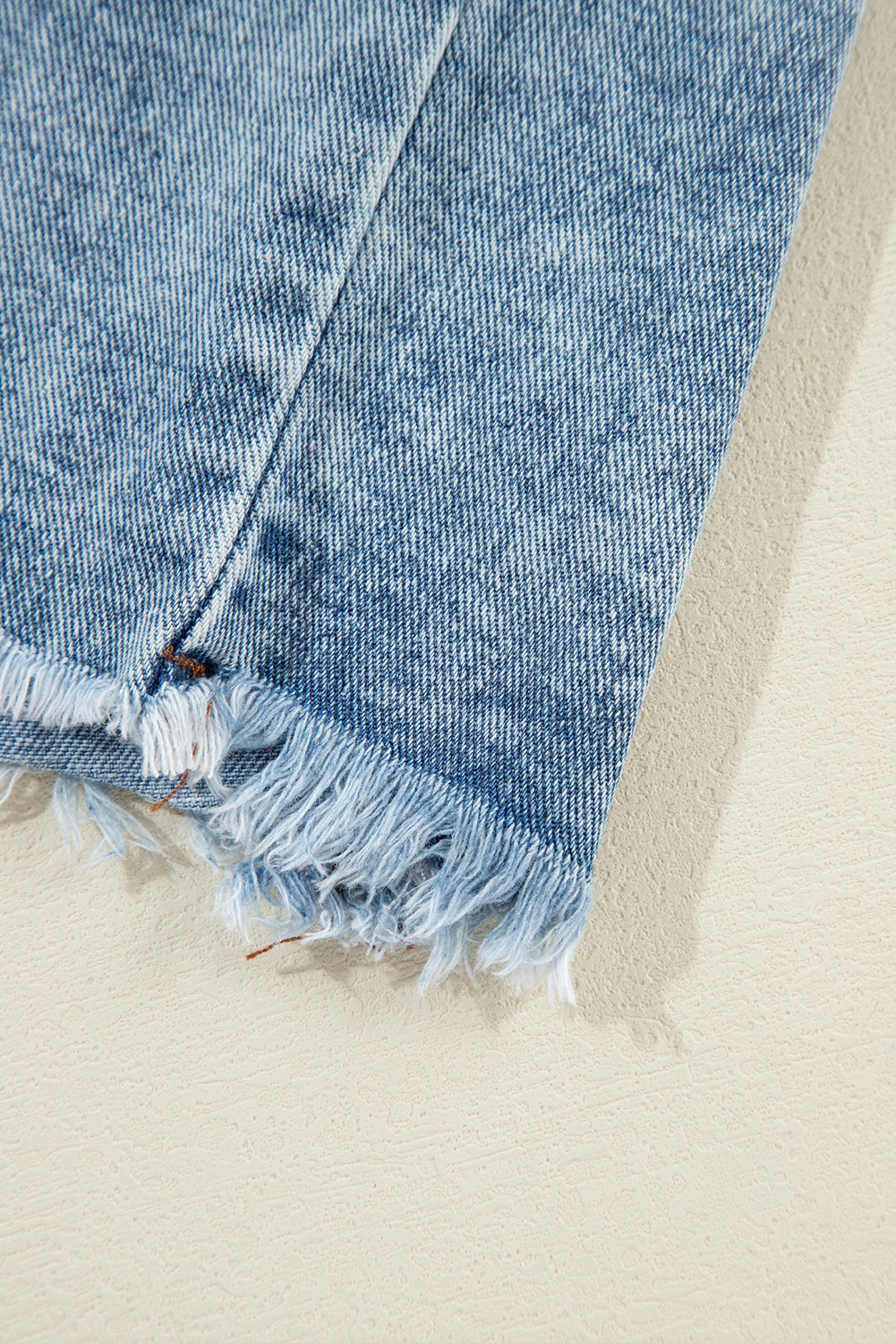 Long Sleeve Denim and Flannel Button-down Jacket
