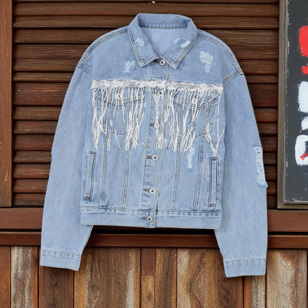 Long Sleeve Button-down Denim Jean Jacket