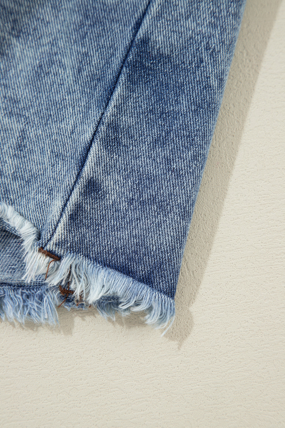 Long Sleeve Denim and Flannel Button-down Jacket
