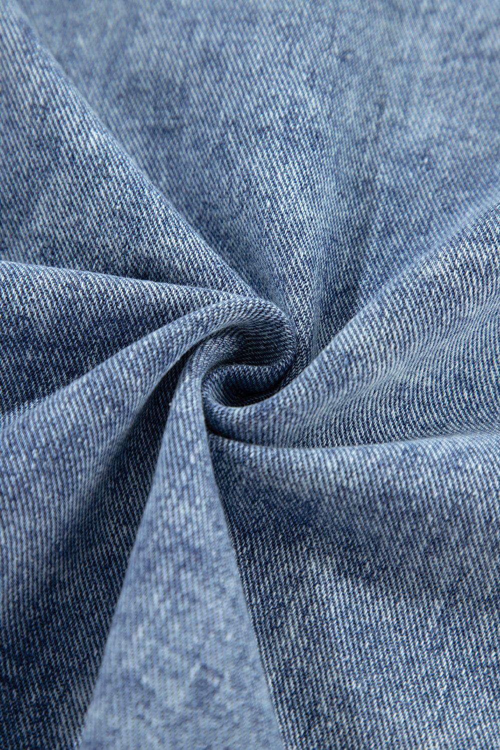 Long Sleeve Denim and Flannel Button-down Jacket