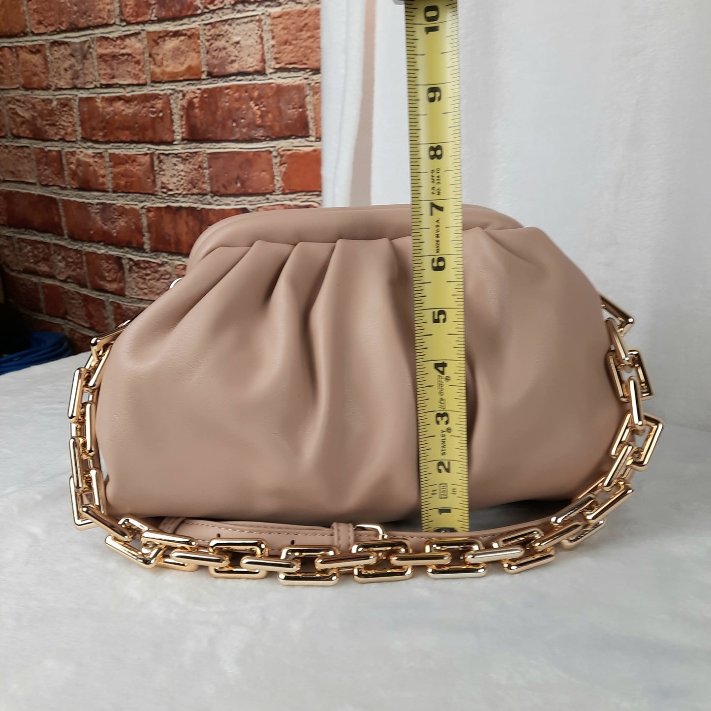 Madison West Beige Evening Crossbody bag