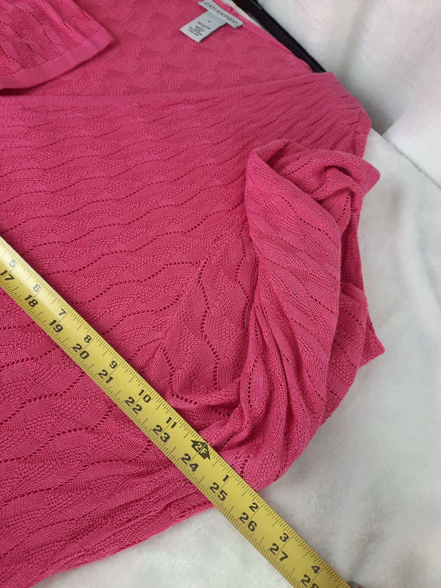 Catherine Malandrino Pink Open Front Cardigan Sweater