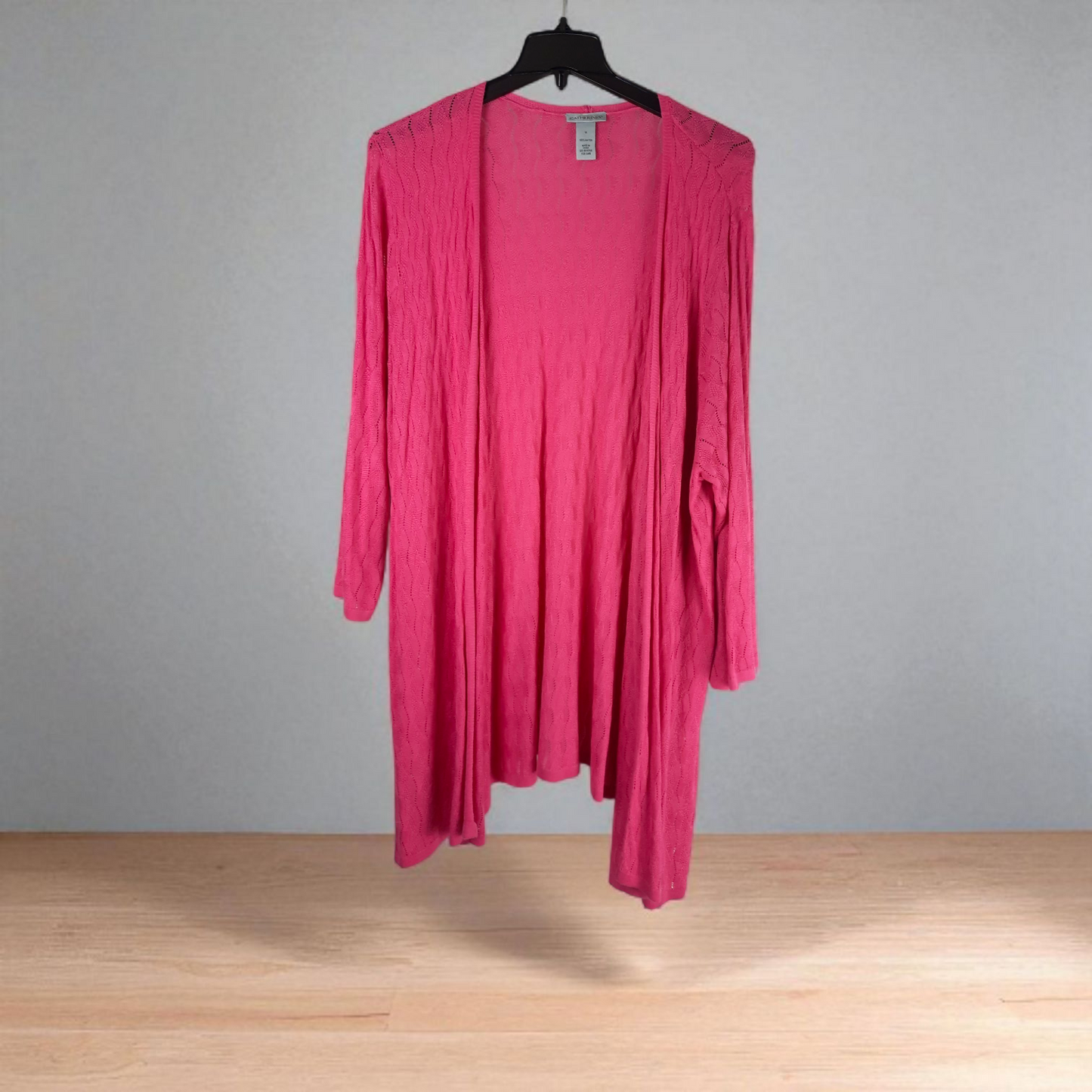 Catherine Malandrino Pink Open Front Cardigan Sweater