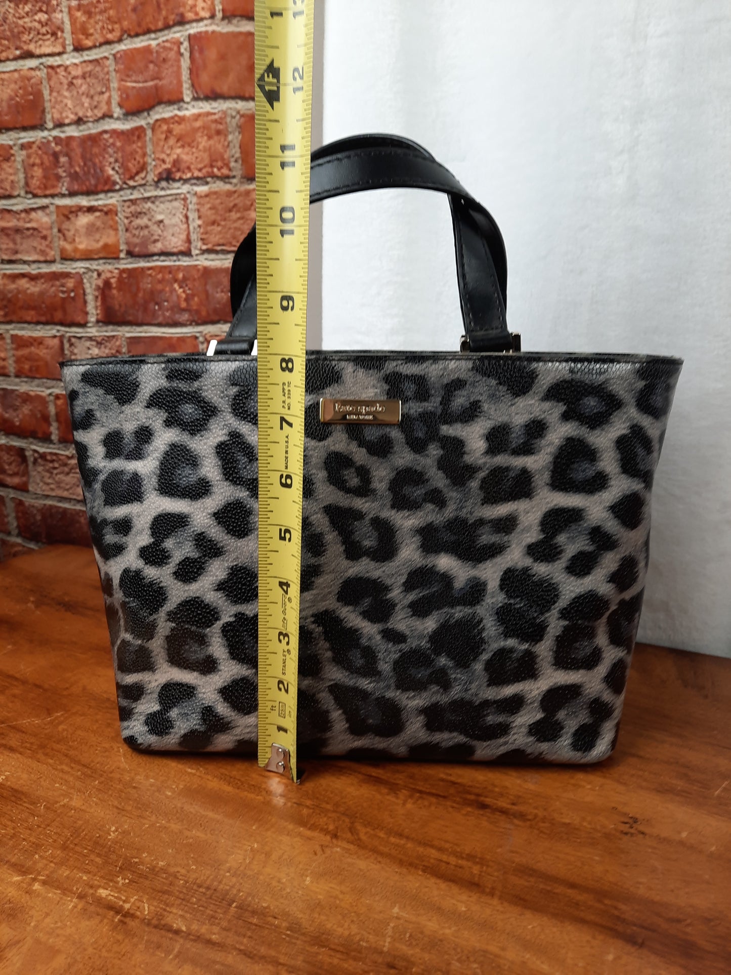 Kate Spade Grant Street Grainy Leopard Print Crossbody Bag