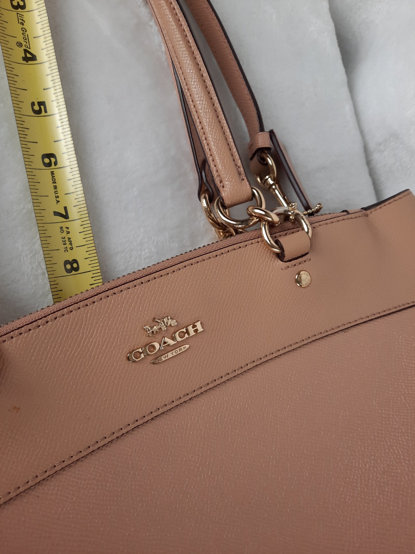Coach Genuine Leather Brooke Carryall Shoulder Bag