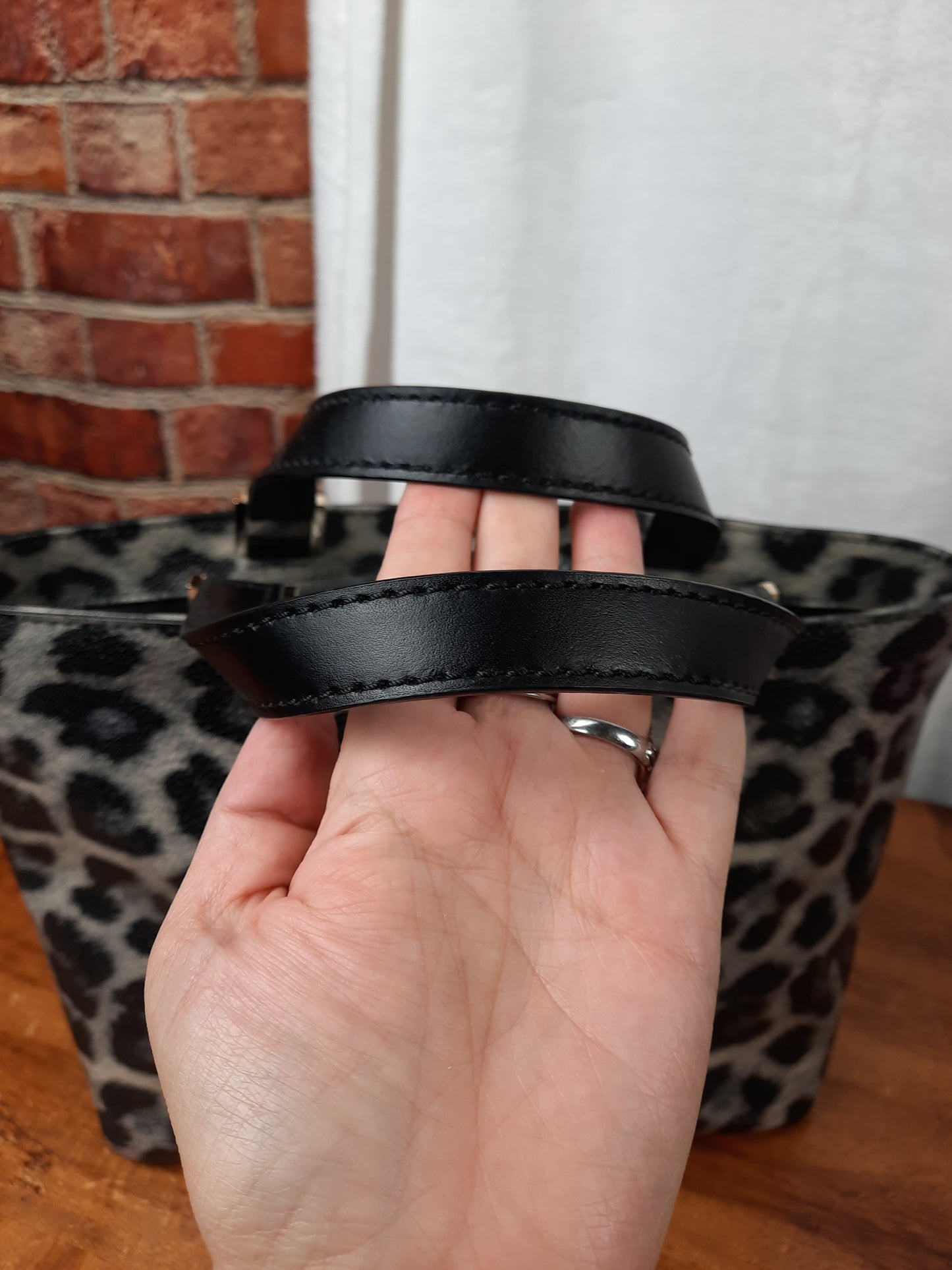 Kate Spade Grant Street Grainy Leopard Print Crossbody Bag