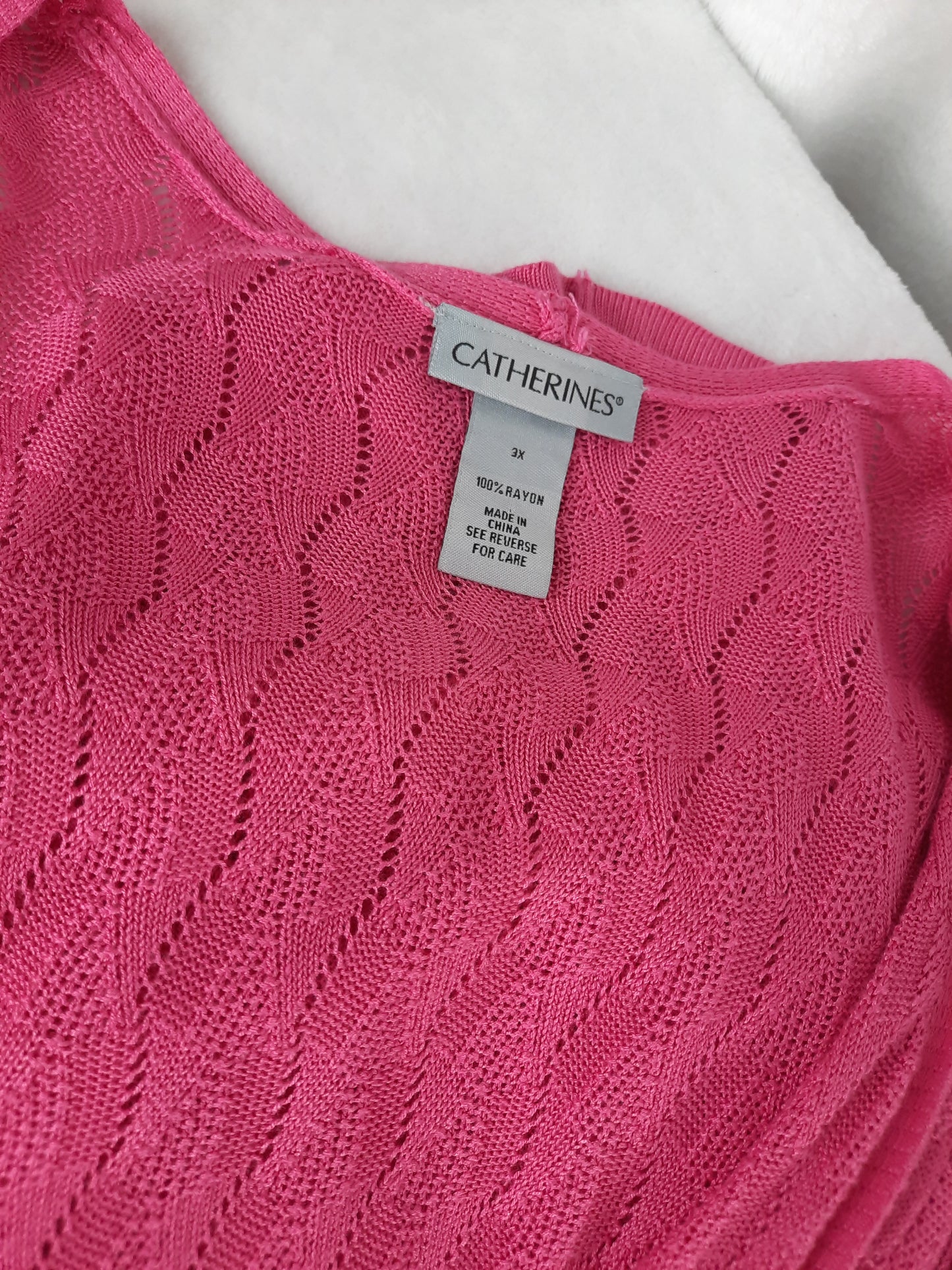 Catherine Malandrino Pink Open Front Cardigan Sweater