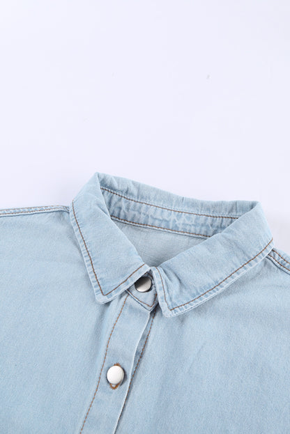 Long Sleeve Button-down Denim Jean Jacket