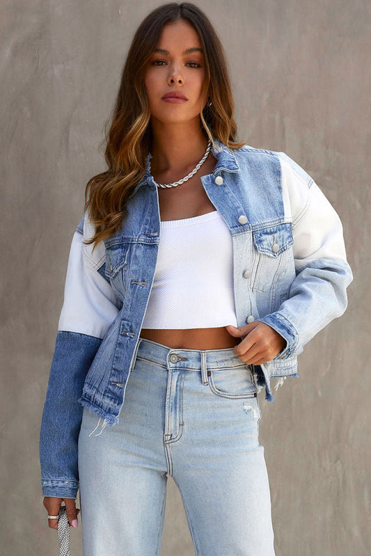 Button-down Denim Blue Jean Jacket