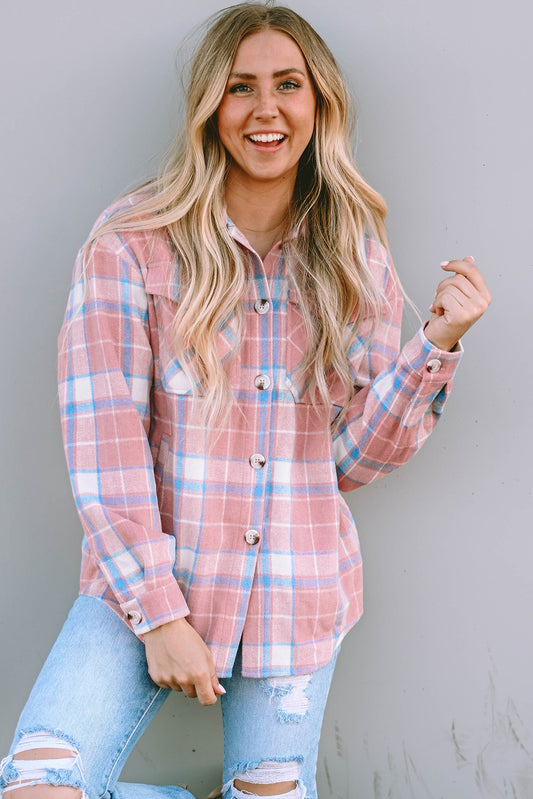 Long Sleeve Button-down Flannel Shirt