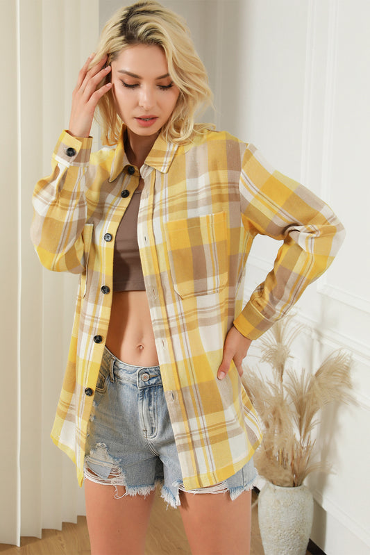 Long Sleeve Button-down Flannel Shirt