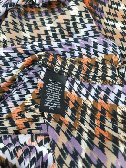 Worthington Sleeveless Top Blouse SizePXXL Multicolor Geometric Print