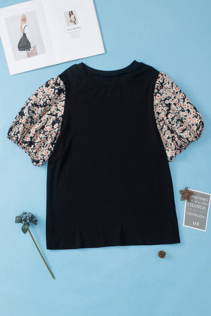 Short Sleeve Black Plus Size Top