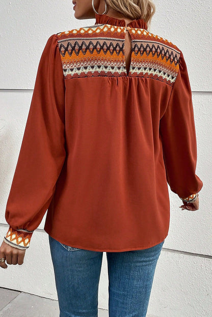 Long Sleeve Mock Neck Top