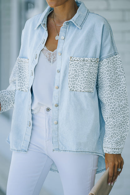 Long Sleeve Button-down Denim Jean Jacket