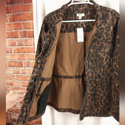 Style & Co Leopard Print Jacket NWOT