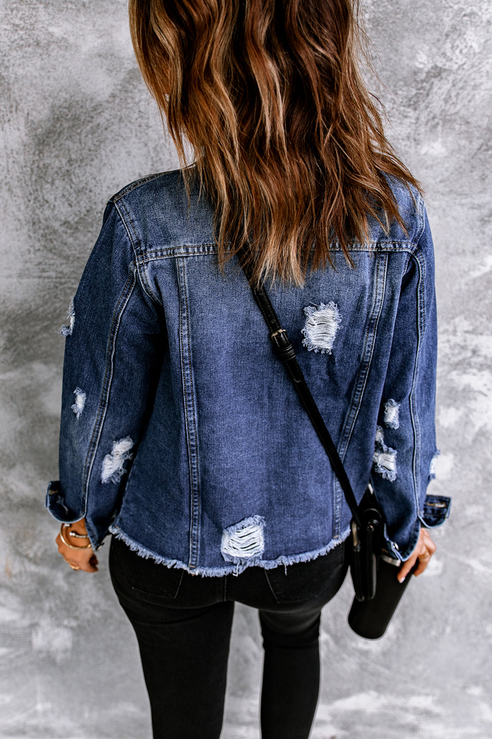 Long Sleeve Button-down Denim Jean Jacket