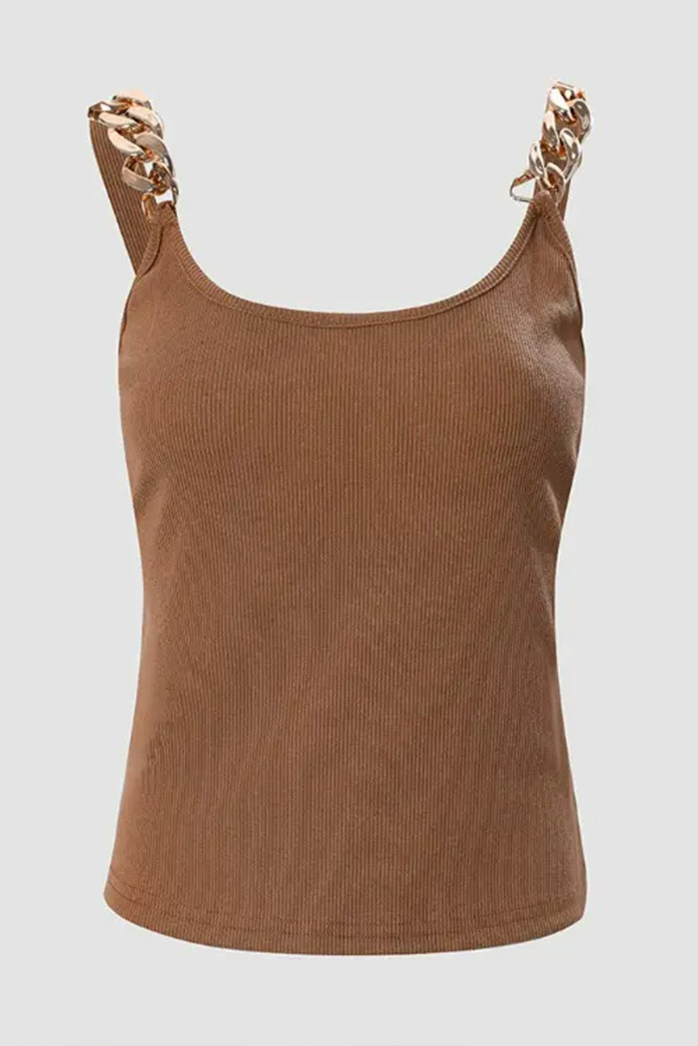 Sleeveless Ribbed Tank Top