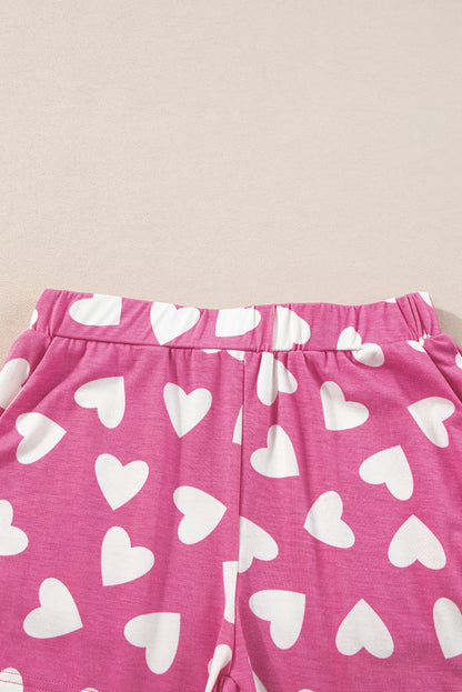 Long Sleeve Two-piece Pajama Shorts Set