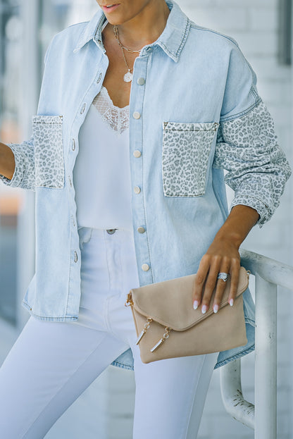 Long Sleeve Button-down Denim Jean Jacket