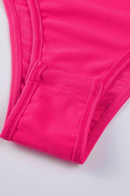 Long Sleeve Studded Pink Bodysuit