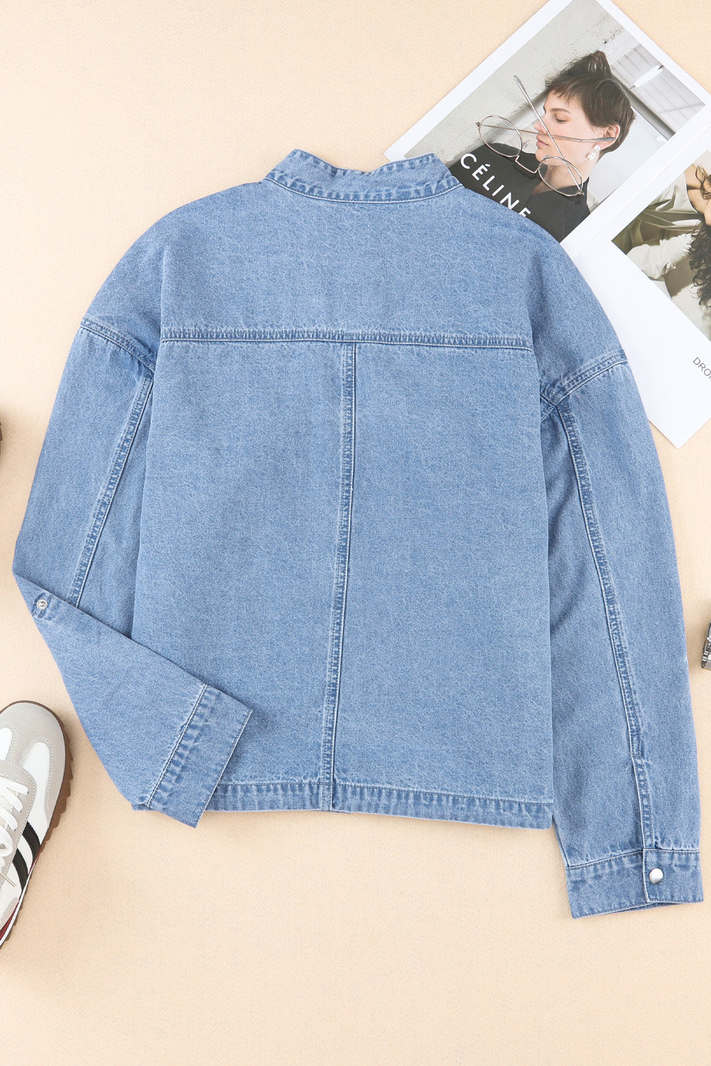 Long Sleeve Button-down Denim Jean Jacket