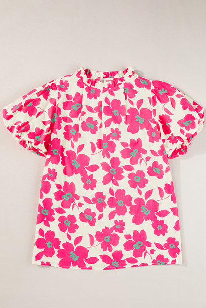 Short Sleeve Floral print Top