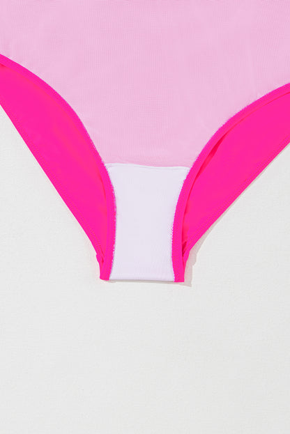 One-Piece Pink Two-Tone