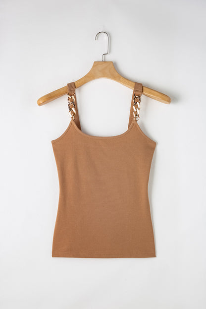 Sleeveless Ribbed Tank Top