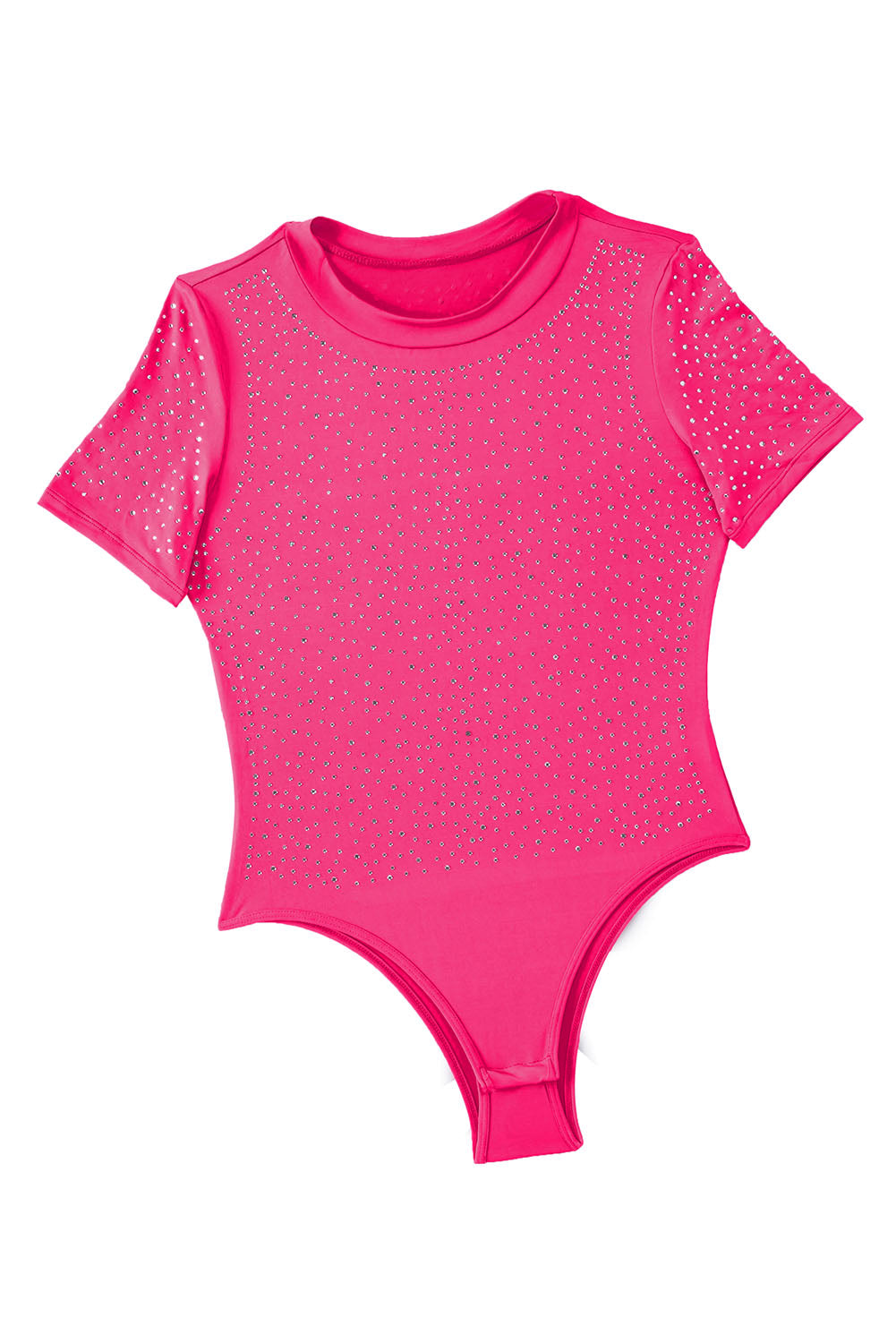 Long Sleeve Studded Pink Bodysuit