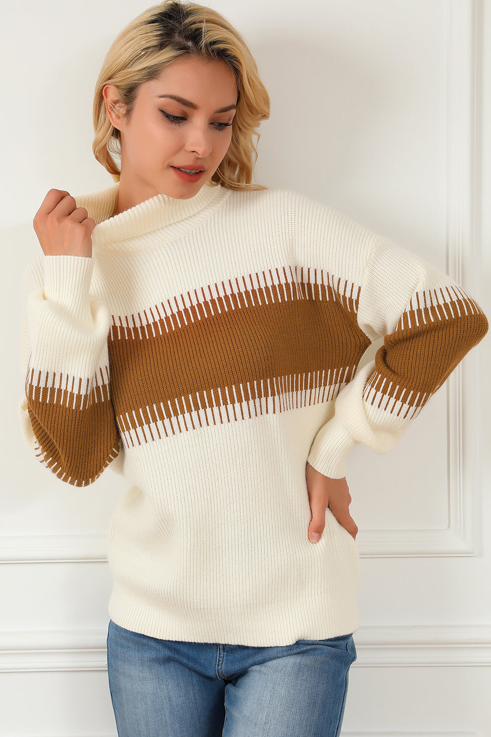 Long Sleeve Crew Neck Cozy Sweater