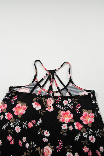 Sleeveless Floral Print Tank Top