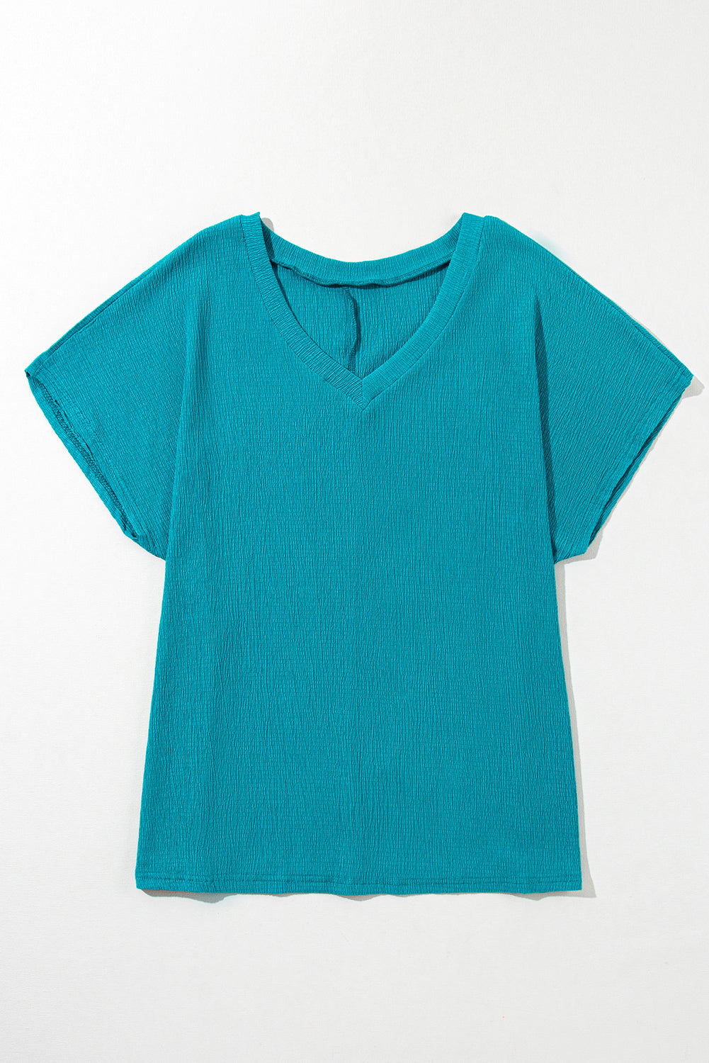 Short Sleeve V-Neck Plus Size Top