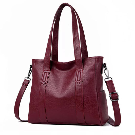 Women's Genuine Leather Shoulder Large Satchel Bag