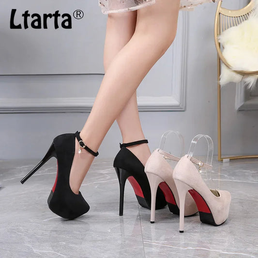 Suede Platform Heels Ultra High Stiletto Heels