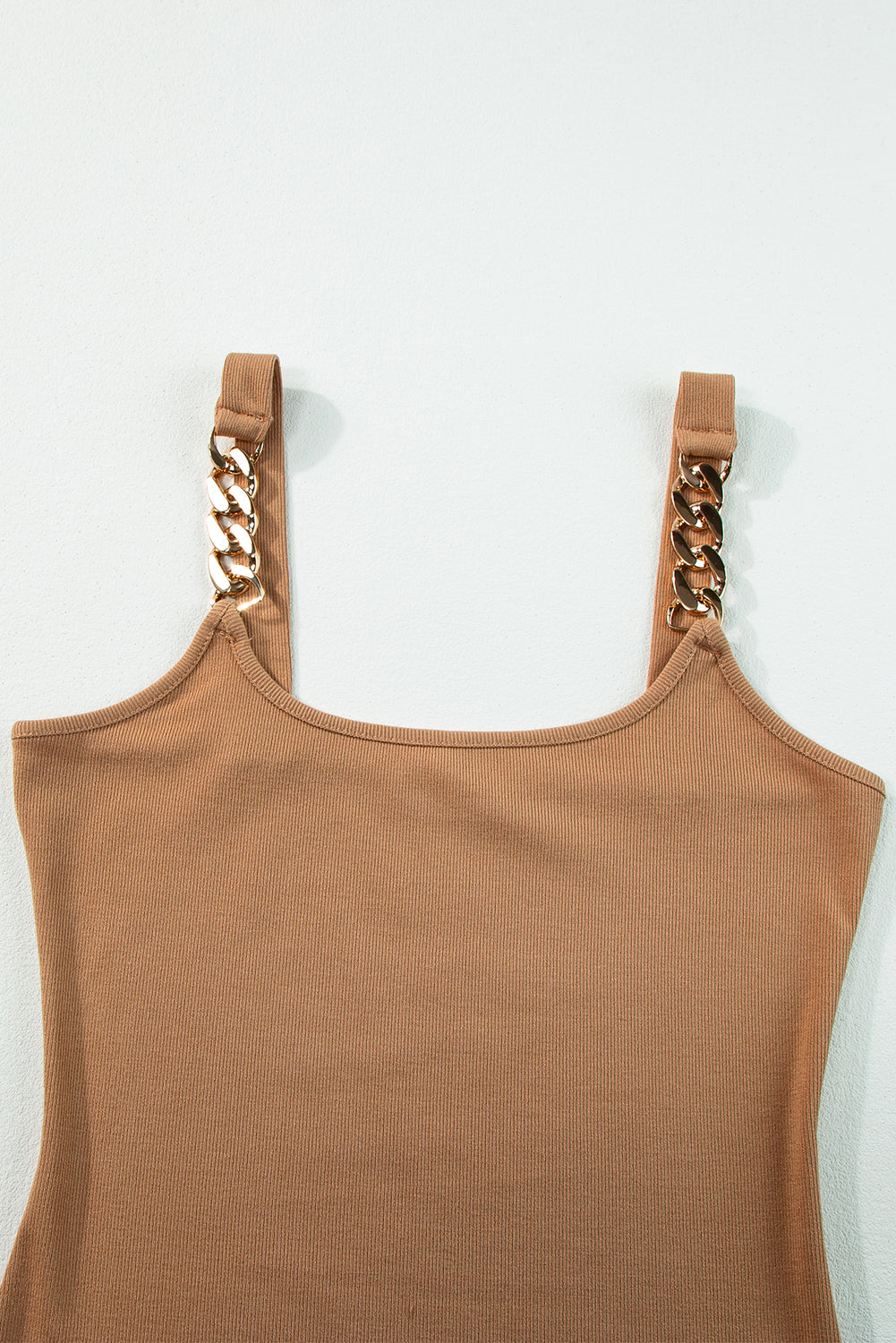 Sleeveless Ribbed Tank Top