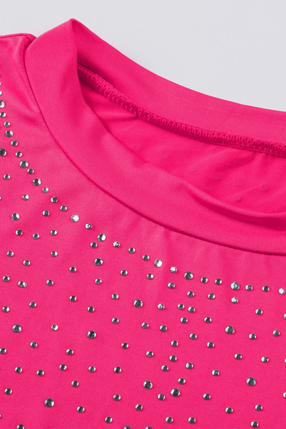 Long Sleeve Studded Pink Bodysuit