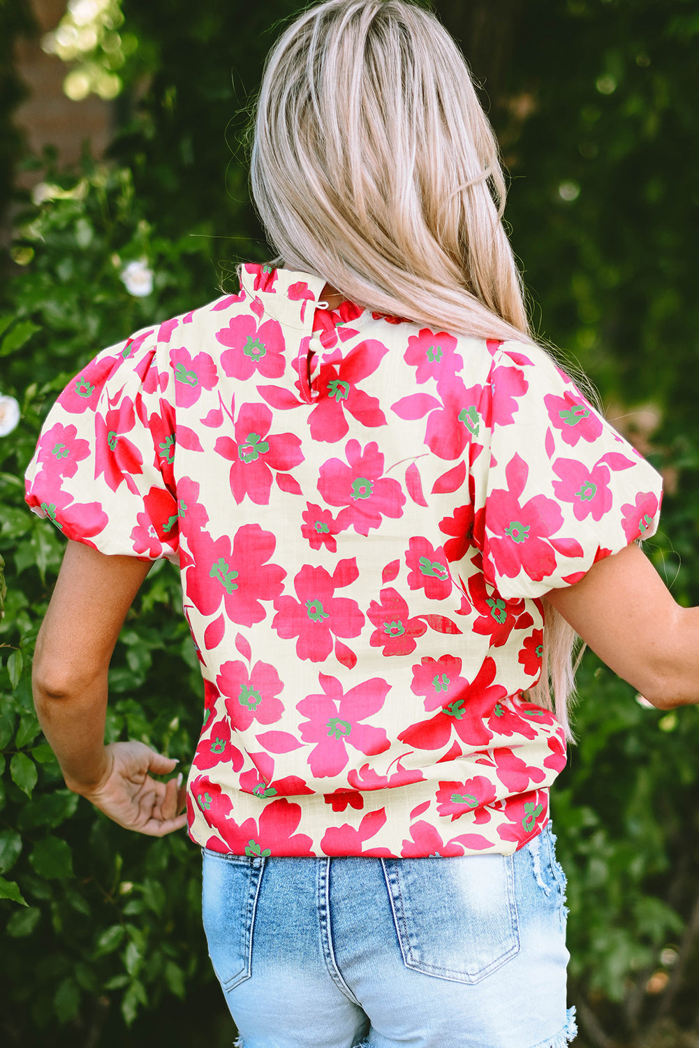 Short Sleeve Floral print Top