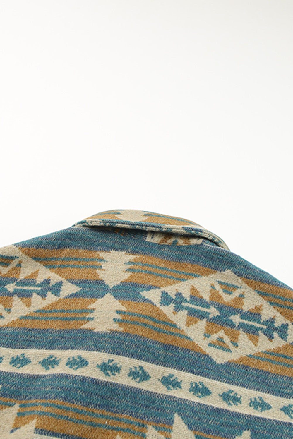 Long Sleeve Southwest Aztec Print Button Down Jacket