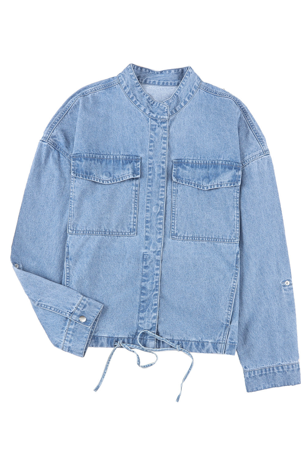 Long Sleeve Button-down Denim Jean Jacket