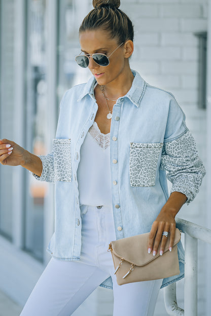 Long Sleeve Button-down Denim Jean Jacket