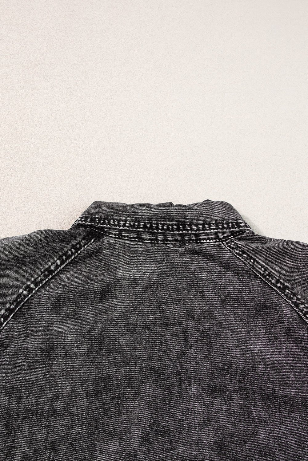 1/2 Sleeve Button-down Denim Jean Dress