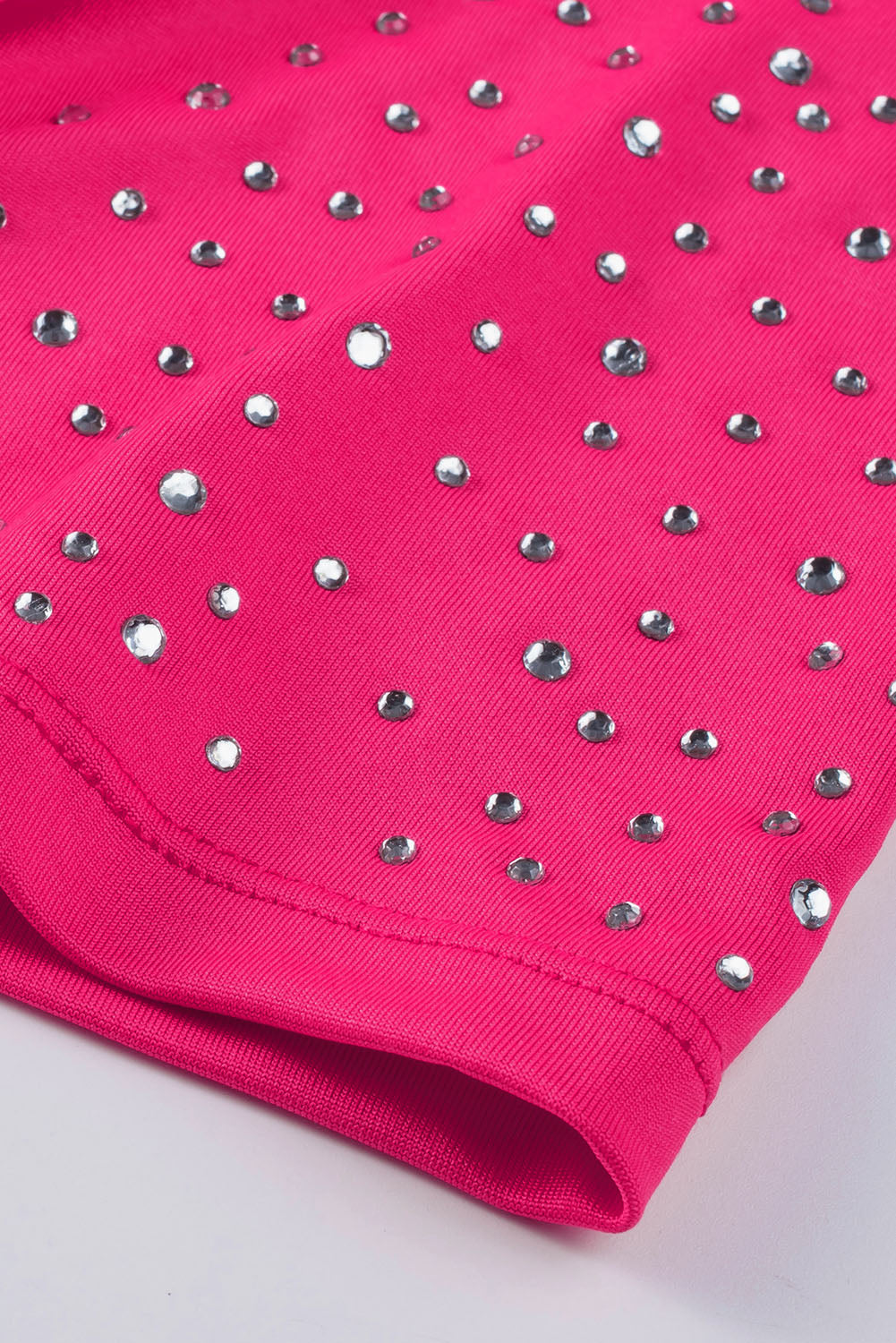 Long Sleeve Studded Pink Bodysuit