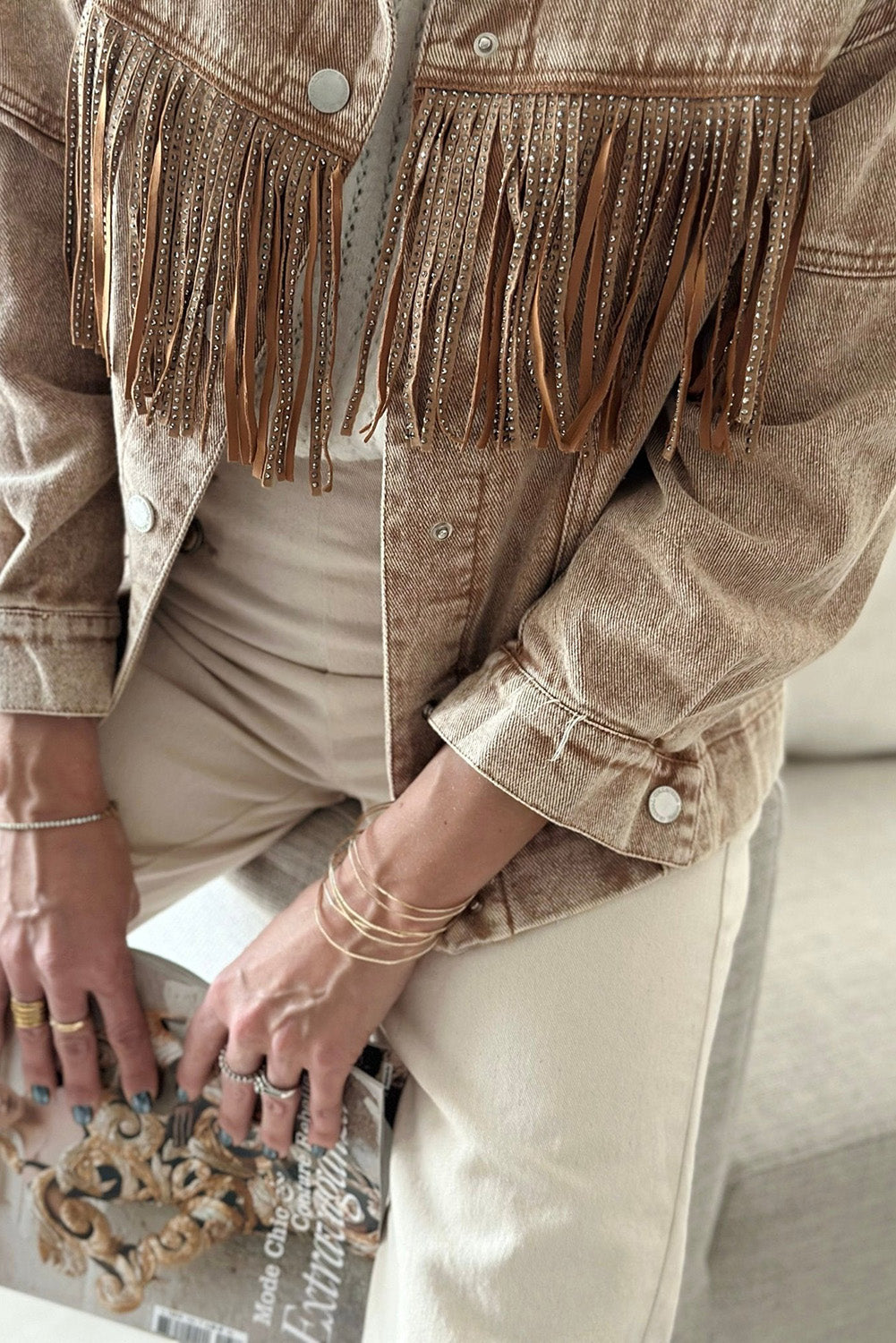 Button-down Denim Jean Jacket