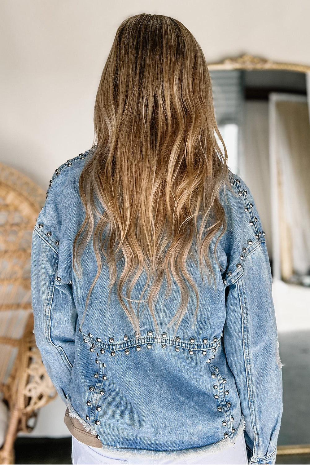 Long Sleeve Button-down Denim Jean Jacket